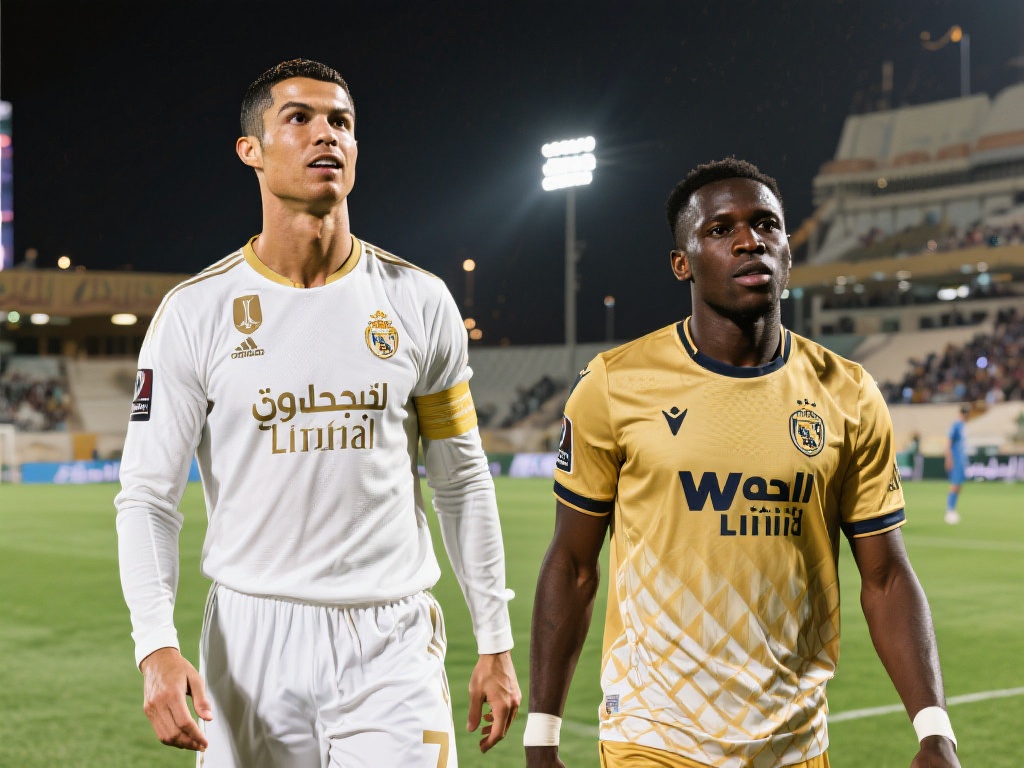 沙特联利雅得胜利2-0力克麦加统一，C罗头槌造点助马内破门！