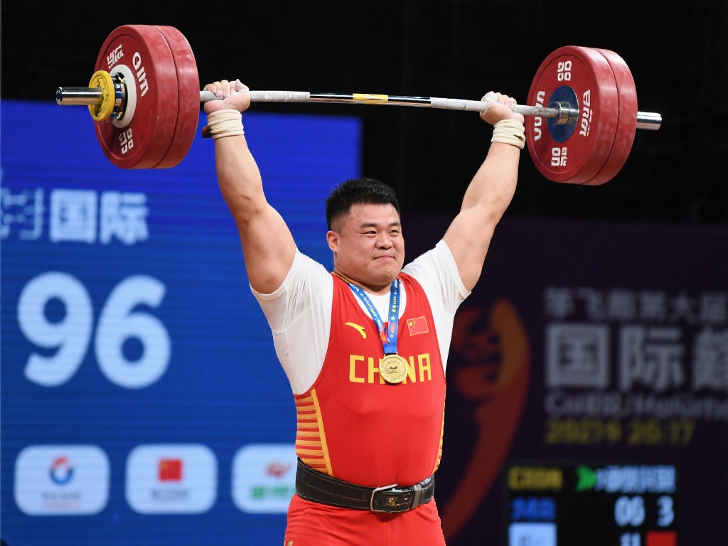 钱飞翔勇夺男子96公斤级总成绩金牌